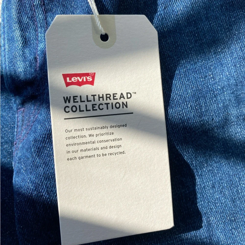 NEW Levi's WellThread High Loose Jeans Hemp Cotton 24 - Picture 3 of 16